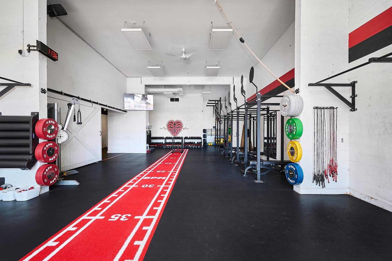 Gym space at BPM Fitness Centre in Victoria, BC